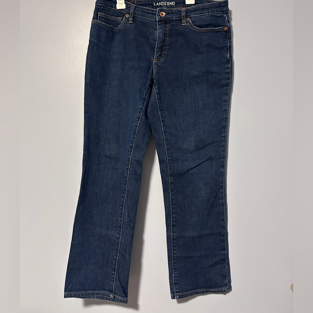 Lands' End Women's Indigo Straight Leg Jeans